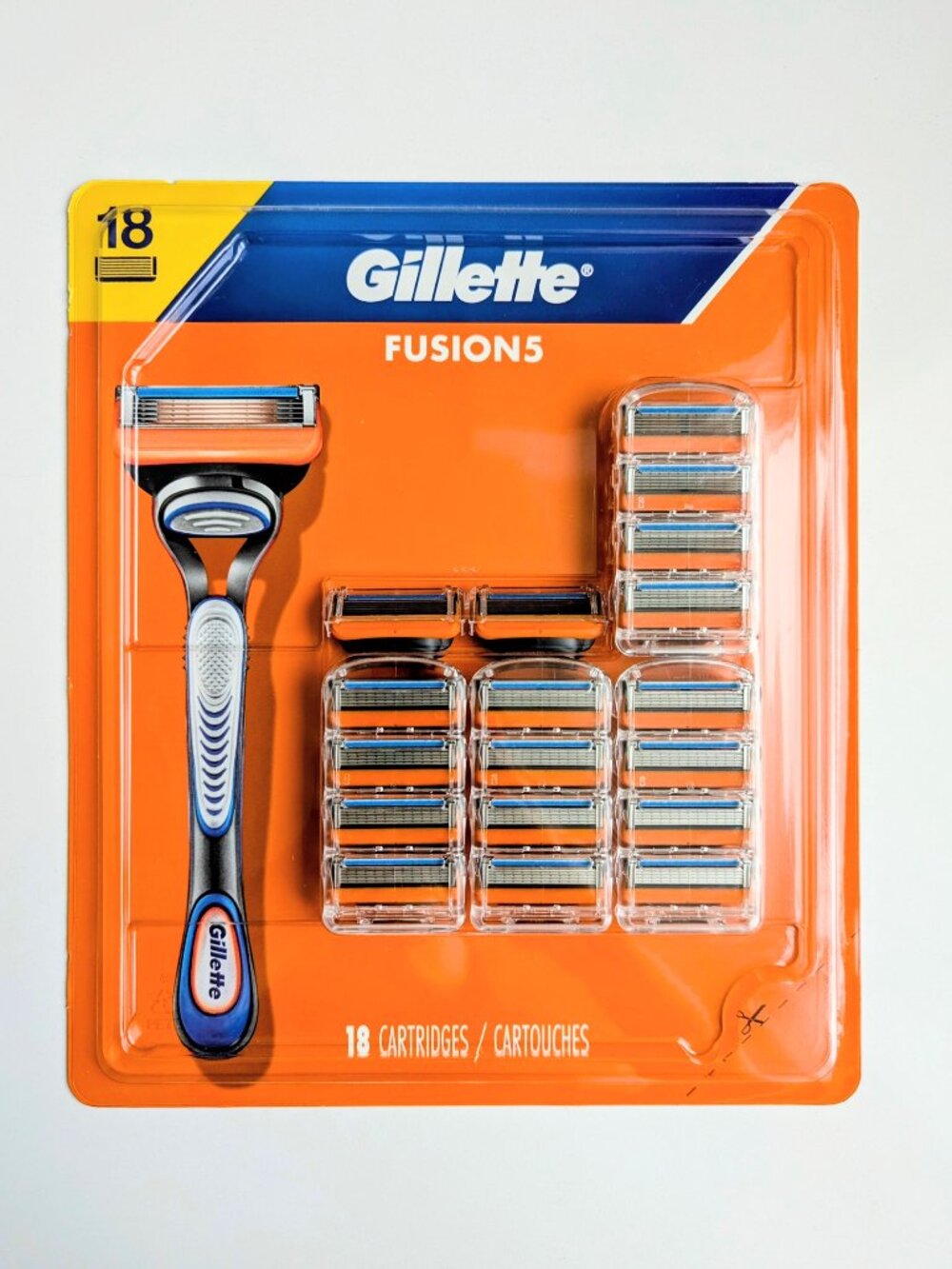 Gillette Fusion5 Razor Cartridge Refills – 18 Pack, Brand New